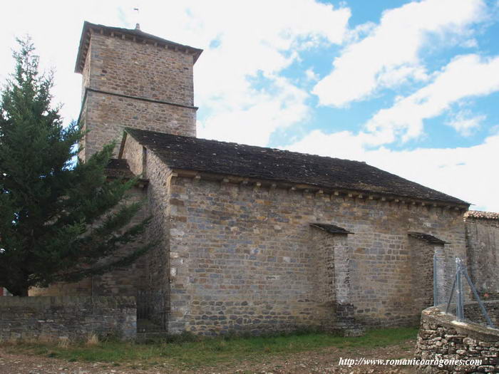 VISTA NORTE. NAVE ADOSADA AL TEMPLO PRIMITIVO.